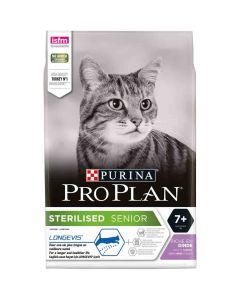 Purina Proplan Longevis Senior Cat Sterilised Dinde 3 kg + Dinde 3 kg- La Compagnie des Animaux
