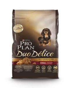 Purina Proplan Dog Duo Delice Small Adult Poulet & Riz 2,5kg - La Compagnie des Animaux