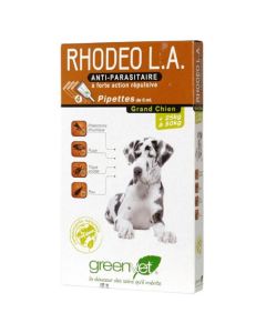 Greenvet Rhodeo L.A grand chien 25 à 50 kg 4 pipettes