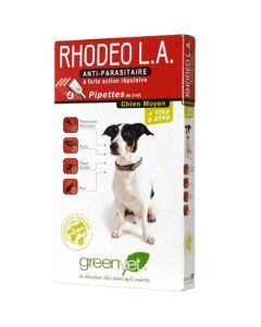 Greenvet Rhodeo L.A chien moyen de 10 à 25 kg 4 pipettes