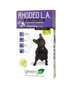 Greenvet Rhodeo L.A petit chien de 1 à 10 kg 4 pipettes
