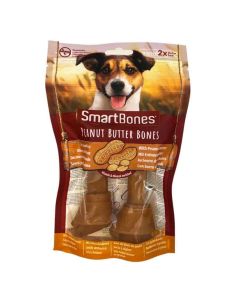 Smartbones Snack Medium au beurre d'arachide pour chien 2 pcs