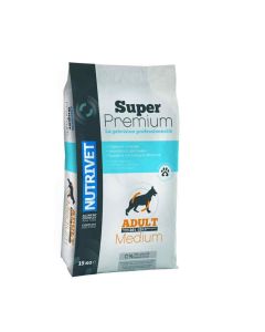 Nutrivet Super Premium Croquettes Chien Medium Adult 26/15 15 kg