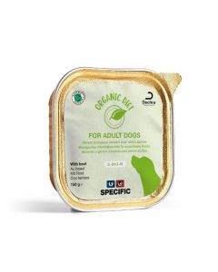 Specific Organic Diet Adult au boeuf pour chien 5 x 150 grs