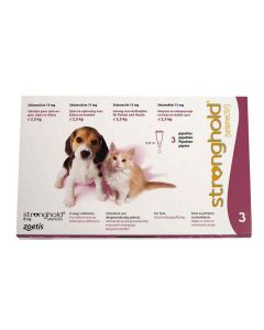 Stronghold 15 mg Chiot,Chaton moins 2,5 kg 3 pipettes