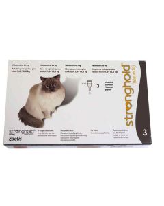 Stronghold 60 mg Chat 7,5 à 10 kg 3 pipettes