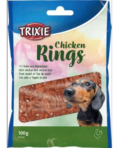 Trixie Friandises chicken rings pour chien 100 g