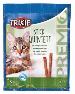 Trixie Premio Stick Quintett à la Volaille et au Foie pour Chat 5 x 5 g