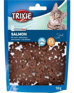 Trixie Friandises Denta Fun Saumon pour chat 50 g