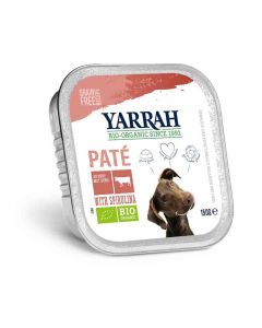Yarrah Bio Pâté de boeuf à la spiruline pour chien 12 x 150 g