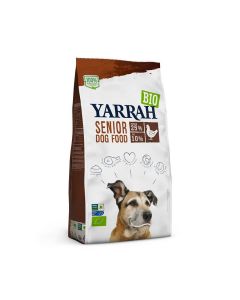Yarrah Bio Croquettes Senior au poulet et poisson avec herbes pour chien 2 kg- La Compagnie des Animaux