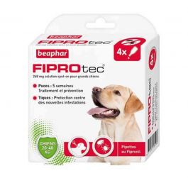 Beaphar Fiprotec Chien 20 - 40 kg 4 pipettes