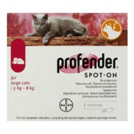 Profender Spot On Grand Chat 5 A 8 Kg 2 Pipettes Vermifuge Chat Pipette Dogteur