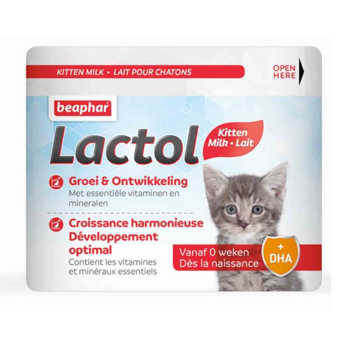Beaphar Lactol lait maternisé pour chatons 500 g, Chat