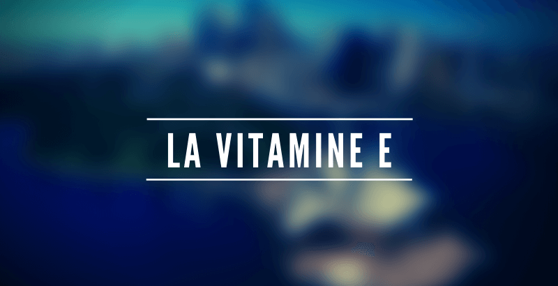 Les nutriments - La vitamine E